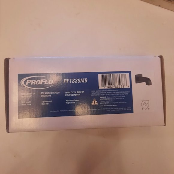 PROFLO Kelper Tub Spout in Matte Black - PFTS39MB - Picture 2 of 8